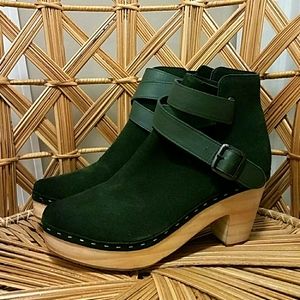 Free People Bungalow Clog Boot In Green